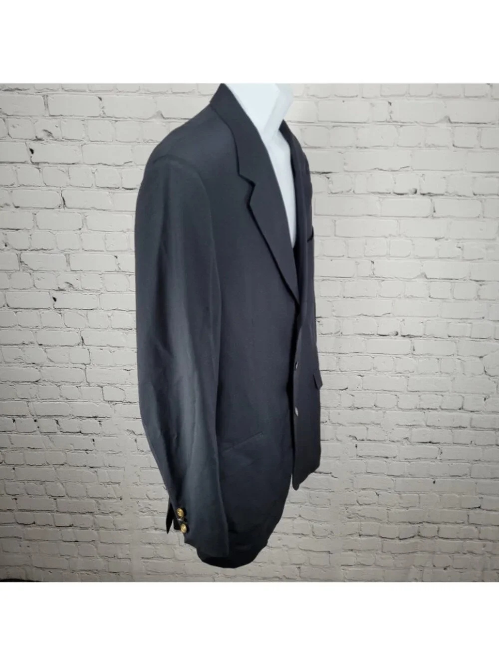 Canali Proposta Navy Blue 100% Wool Notch Lapel Blazer Italy 54L US 44L